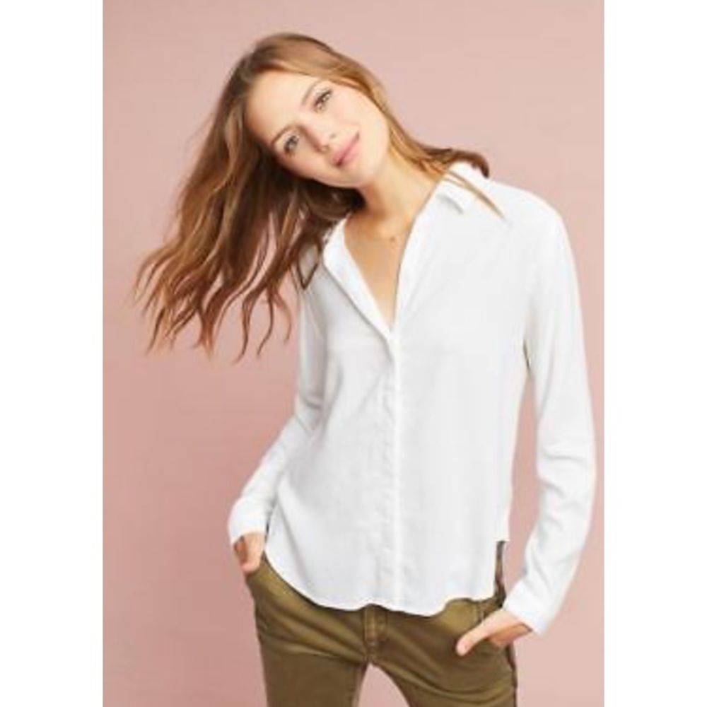 Cloth & Stone white button down shirt top